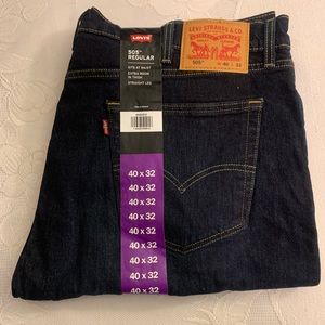 Levi’s jeans 505 NWT dark blue jeans mens size 40x30